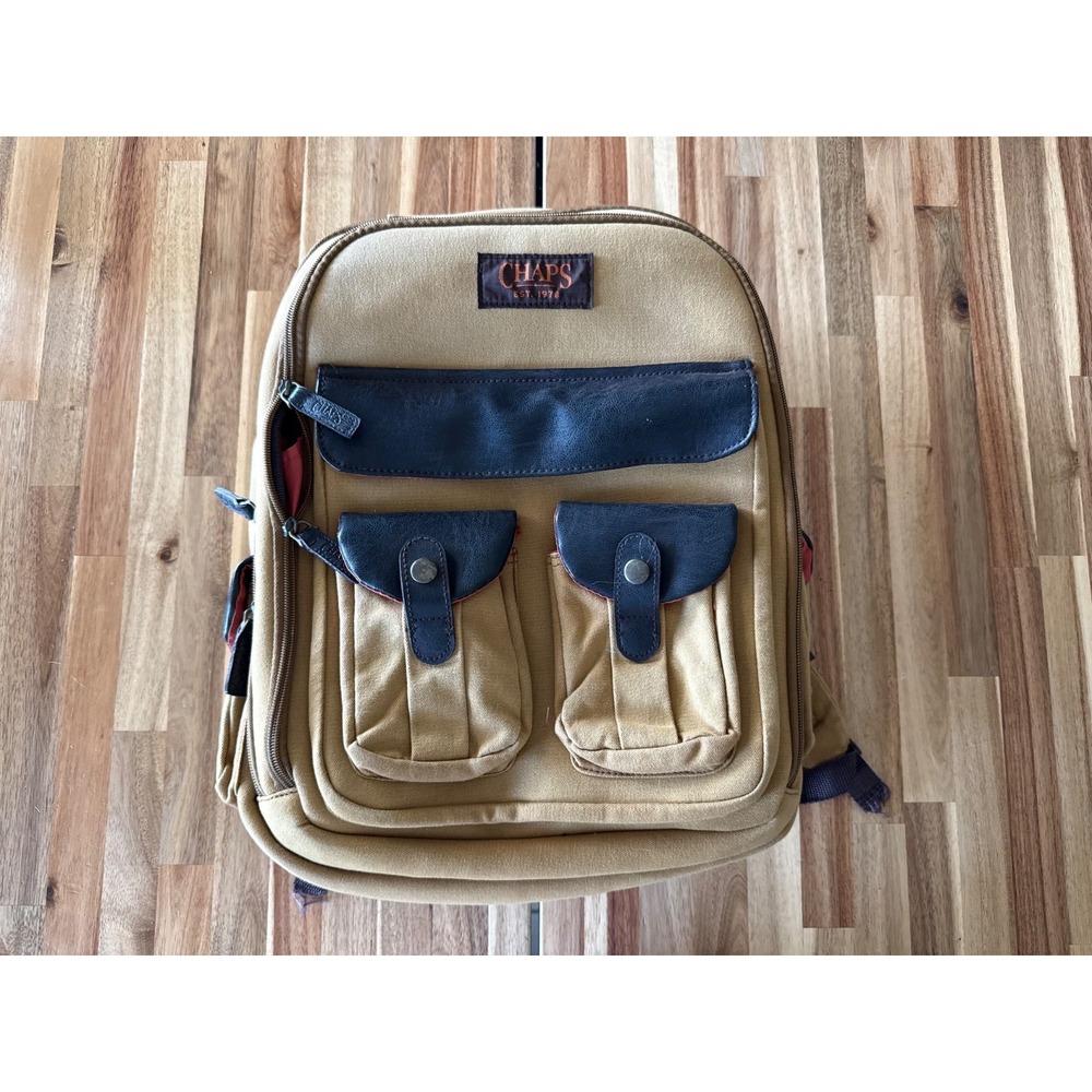 Chaps Backpack Heavyweight‎ Canvas  Pockets,  Travel